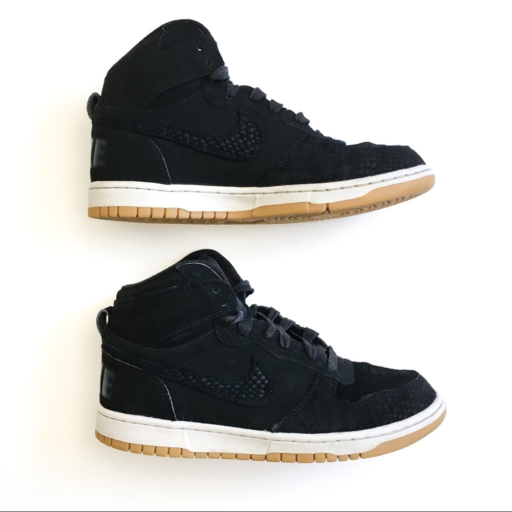 Nike Big High Lux Shoes Size 8 in Black - Picture 2 of 10